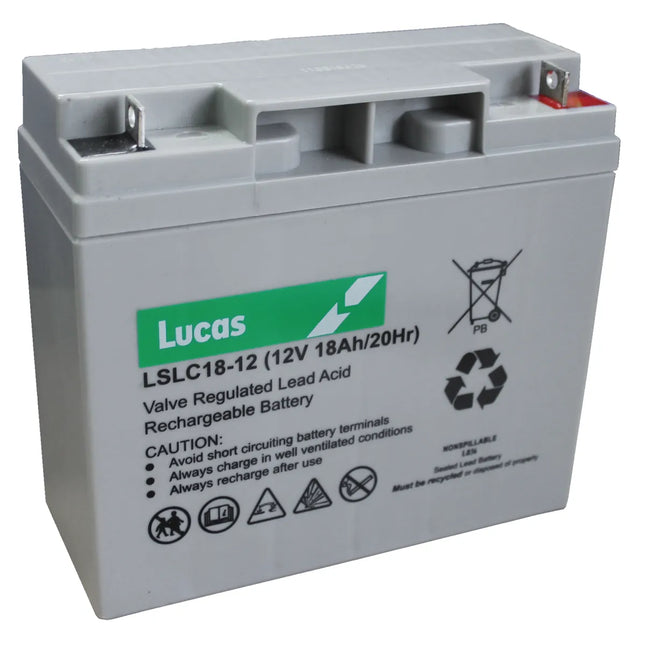 LSLC18-12 LUCAS SEALED LEAD ACID BATTERY 12V 18AH-Powerland