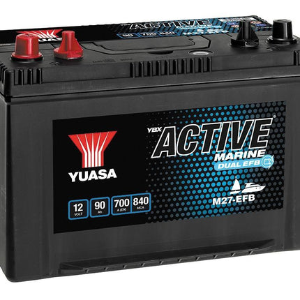 M27-EFB YUASA MARINE BATTERY 12V 90AH-Powerland