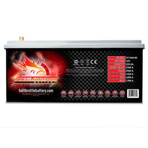 FT1450-8D FULL THROTTLE HIGH PERFORMANCE 225AH TPPL AGM BATTERY-Powerland