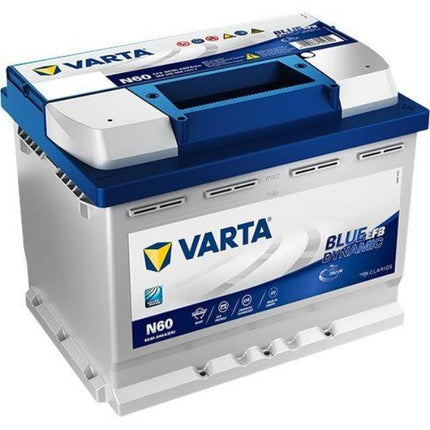 VARTA START-STOP EFB CAR BATTERY 12V 60AH (560500064) N60 D53 CCA (EN) 640A-Powerland