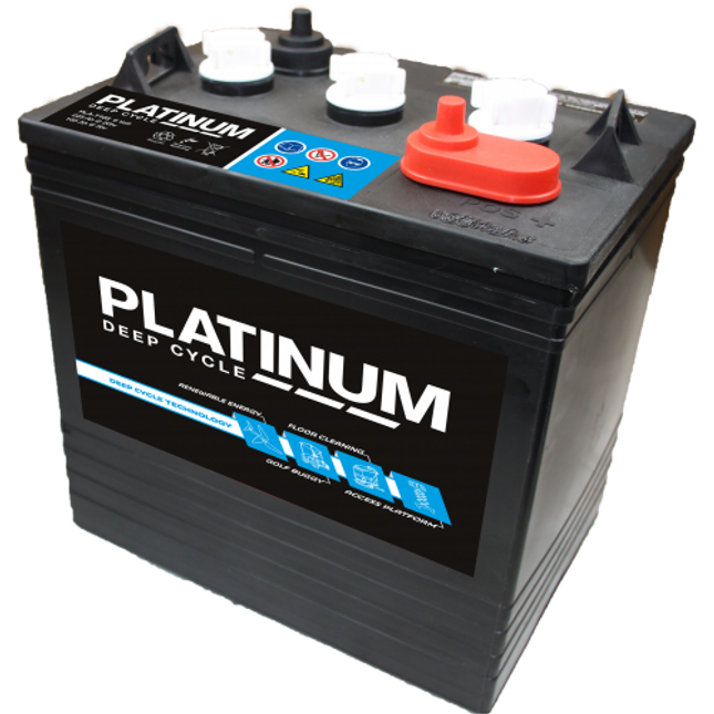 Pla-T105 Platinum DEEP CYCLE BATTERY 6V 225AH T105 - Powerland.co.uk