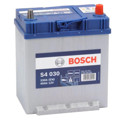 S4 030 BOSCH CAR BATTERY 12V 40AH (CCA 330 amps) Type 054H S4030-Powerland