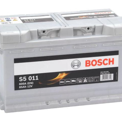 S5 011 BOSCH CAR BATTERY 12V 85AH (CCA 800amps) Type 115 S5011-Powerland