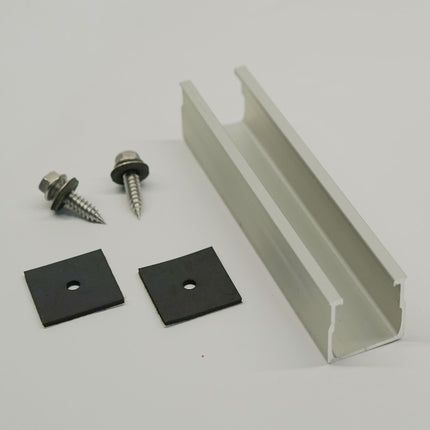 Fastensol 140mm Mini Rail - Landscape for Metal Trapezoidal Roofs