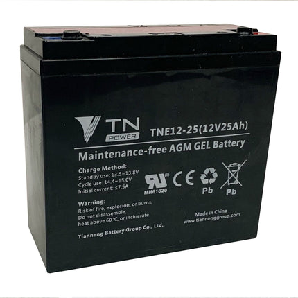 Tn Power Agm 12V 25Ah Deep Cycle Battery Tne12-25