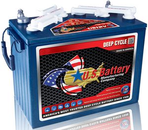 US Battery US12VXC XC2 Deep Cycle 12V 155Ah-Powerland