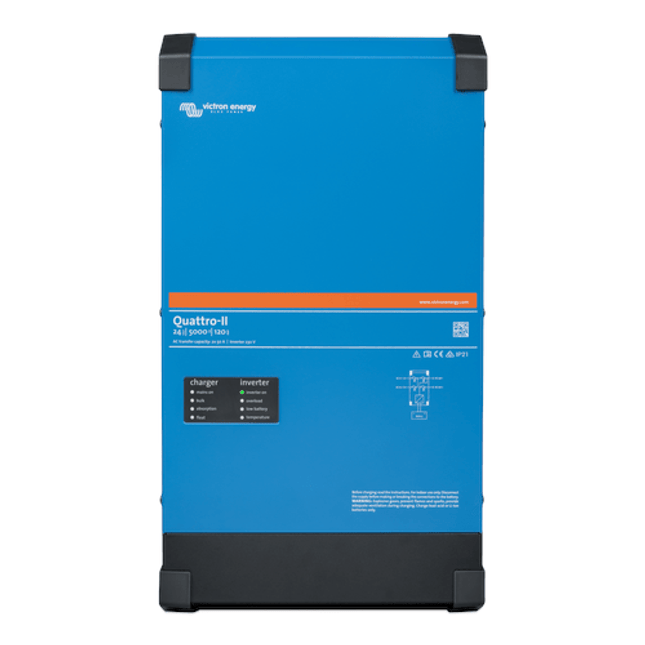Victron Energy Quattro-II 24V 5000VA 120-50A 50A – QUA242505010-Powerland