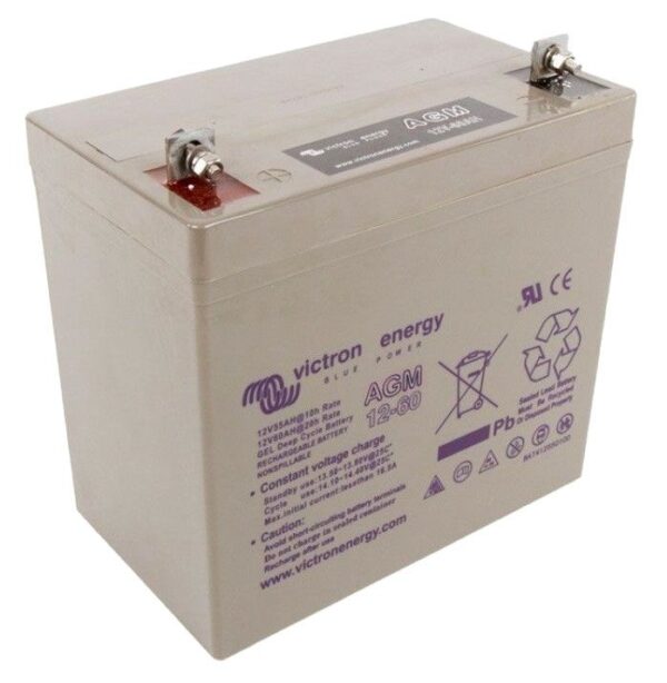 Victron Energy AGM Dual Purpose Battery 12V 60Ah – BAT412550084-Powerland