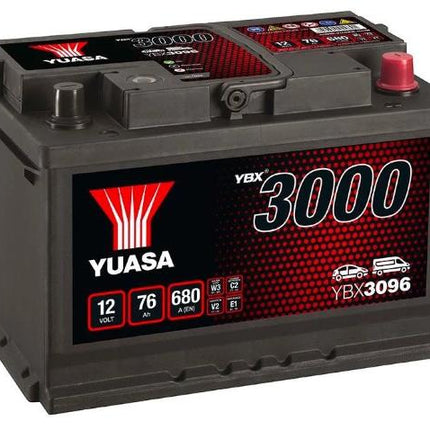 YBX3096 YUASA SMF CAR BATTERY 12V 76AH CCA (EN) 680A-Powerland