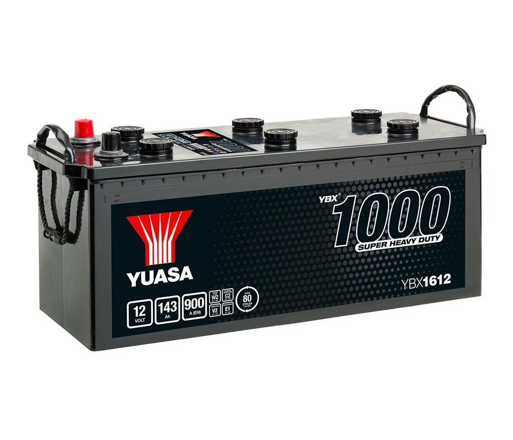 627SHD YUASA CARGO SUPER HEAVY DUTY BATTERY 12V 143AH YBX1612-Powerland