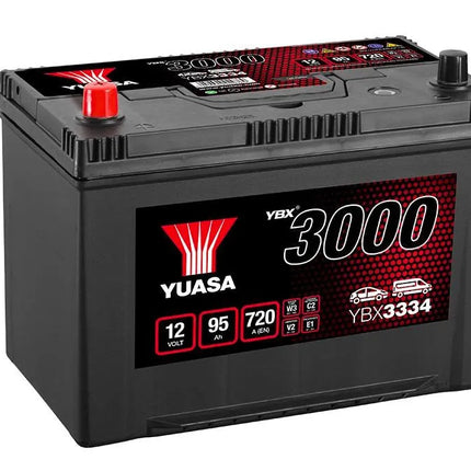 YBX3334 YUASA SMF CAR BATTERY 12V 95AH Type 250-Powerland