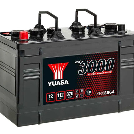 664Shd Yuasa Cargo Super Heavy Duty Battery 12V 112Ah Ybx3664 Battery