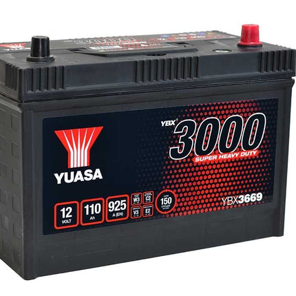 YBX3669 YUASA CARGO SUPER HEAVY DUTY BATTERY 12V 110AH-Powerland