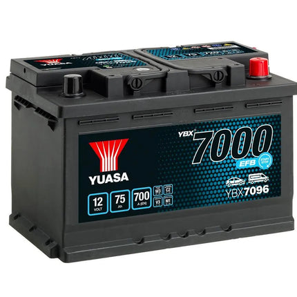 Ybx7096 Yuasa Efb Start Stop Car Battery 12V 75Ah Battery