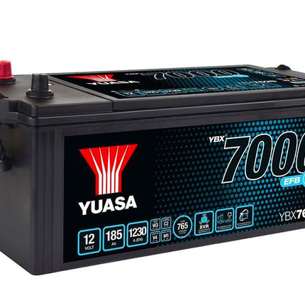 YBX7629 YUASA EFB START STOP COMMERCIAL VEHICLE BATTERY 12V 185AH-Powerland