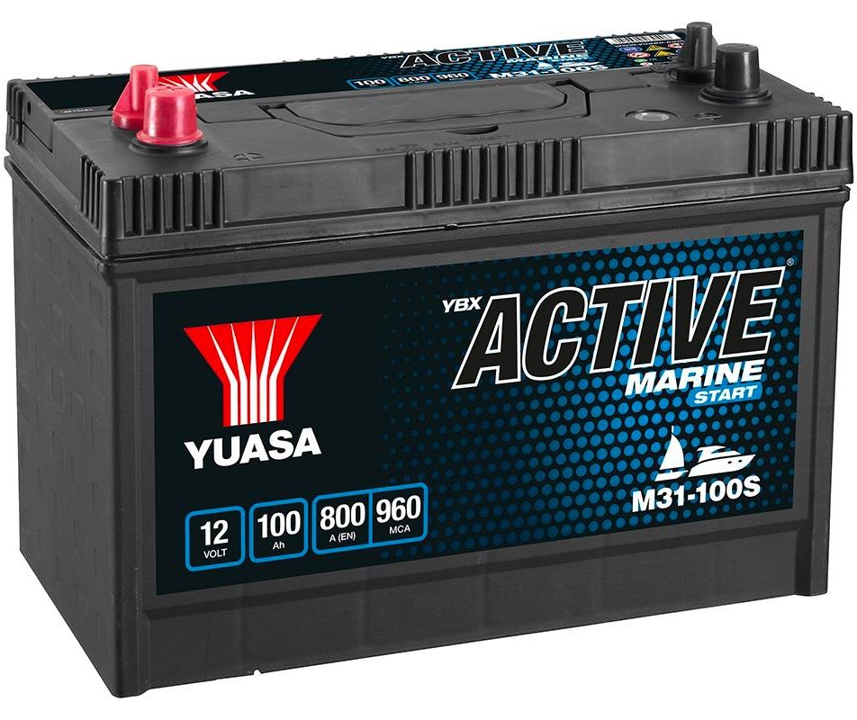 M31-100S YUASA MARINE BATTERY 12V 100AH-Powerland