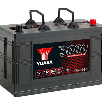 665SHD YUASA CARGO SUPER HEAVY DUTY BATTERY 12V 115AH YBX3665-Powerland