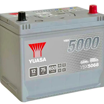 Ybx5068 Yuasa Silver High Performance Car Battery 12V 75Ah Hsb030 Battery