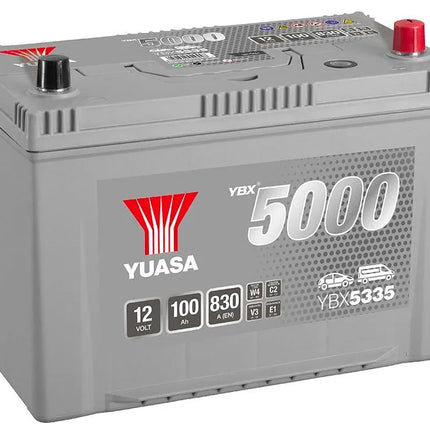 Ybx5335 Yuasa Silver High Performance Car Battery 12V 100Ah Hsb335 Battery