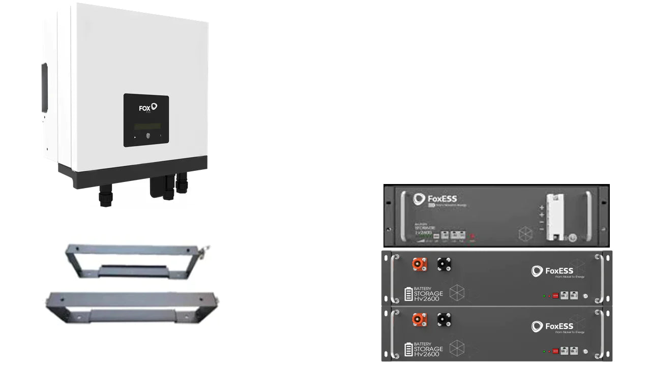 Fox Hybrid 3.7kW with 2 x HV2600 battery package (Incl. BMS)-Powerland