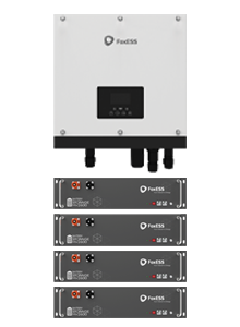 Fox Hybrid 5.0kW with 4 x HV2600 battery package (Incl. BMS)-Powerland