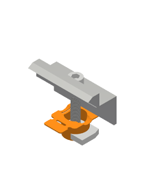 Single clamp black 35mm -Ground Mount.-Powerland
