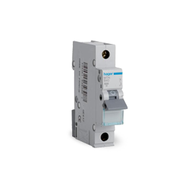 Hager MTN125 Single Pole Type B MCB 6kA rating 25A